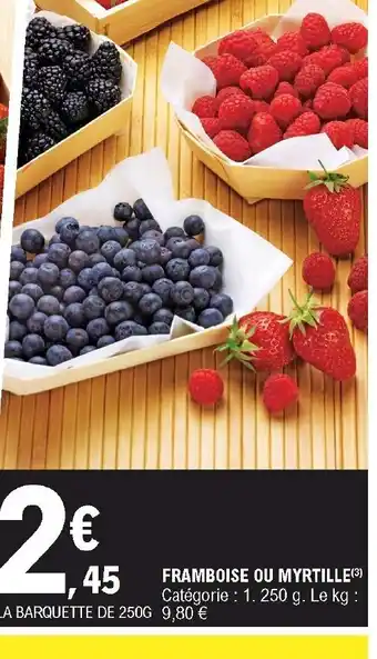 E.Leclerc Framboise ou Myrtille offre