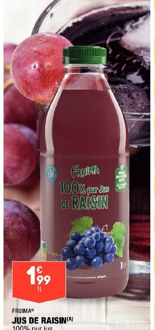 ALDI FRUIMAⓇ JUS DE RAISIN(A) offre