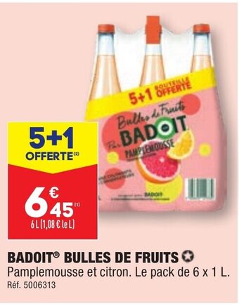 ALDI BADOIT® BULLES DE FRUITS offre