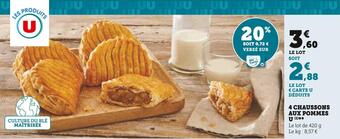 U Express U 4 chaussons aux pommes offre