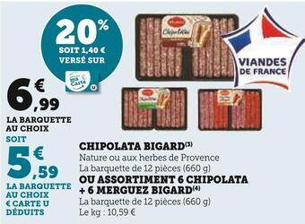 U Express Bigard chipolata offre