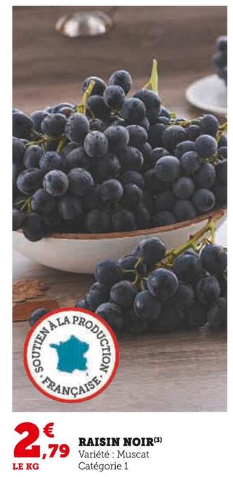 U Express Raisin noir offre