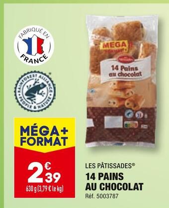 ALDI Les pâtissades 14 pains au chocolat offre