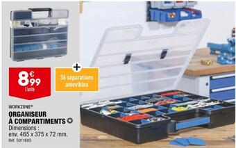 Workzone organiseur à compartiments