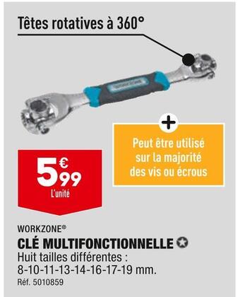 ALDI Workzone clé multifonctionnelle offre