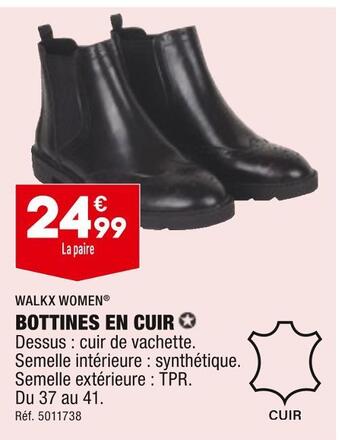 ALDI Walkx women bottines en cuir offre