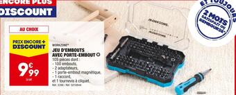 ALDI Workzone jeu d’embouts avec porte-embout offre