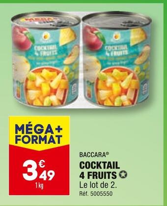 ALDI Baccara cocktail 4 fruits offre