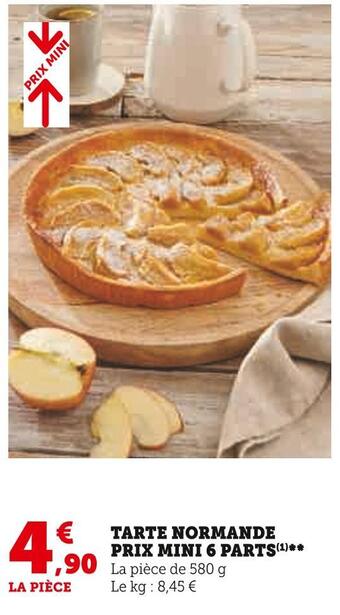 U Express Tarte normande prix mini 6 parts offre