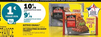 Super U Charal bifteck offre