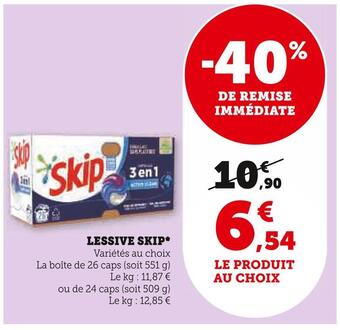 Super U Skip lessive offre