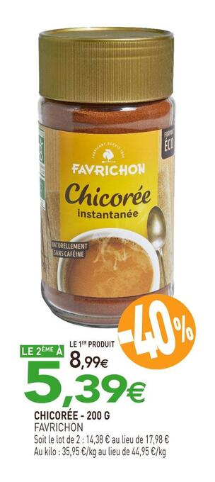 naturéO Favrichon chicorée offre
