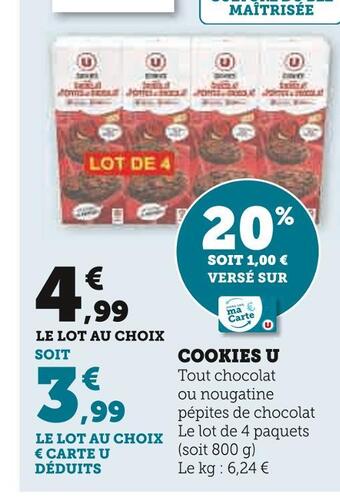 U Express U cookies offre