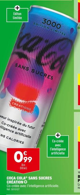 ALDI Coca cola coca cola sans sucres création offre