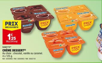 ALDI Danette crème dessert offre