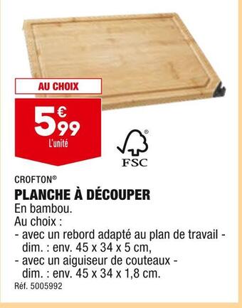 ALDI Crofton planche à découper offre