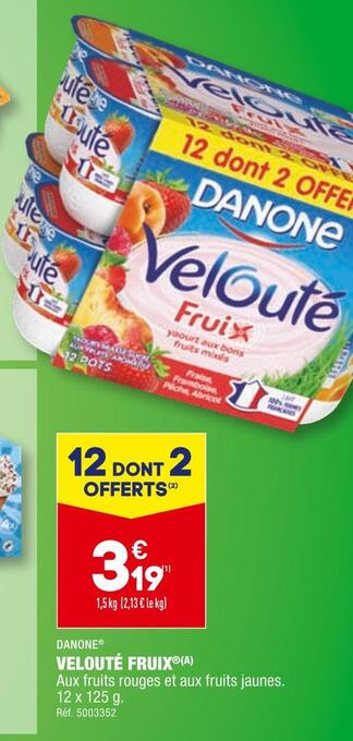 ALDI Danone velouté fruix offre