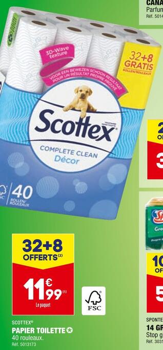 ALDI Scottex papier toilette offre