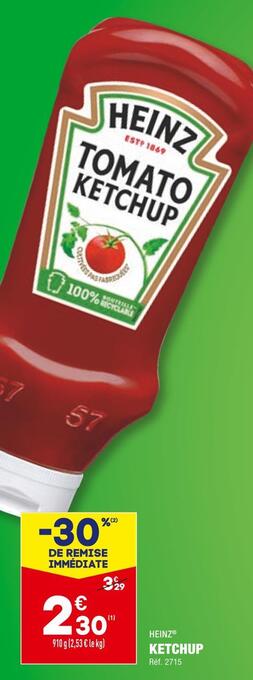 ALDI Heinz ketchup offre