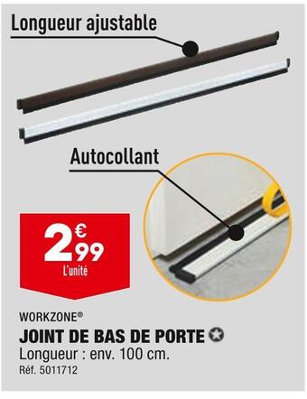 ALDI Workzone joint de bas de porte offre