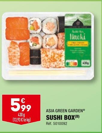 ALDI Asia green garden sushi box offre