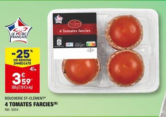 ALDI Boucherie st-clément 4 tomates farcies offre