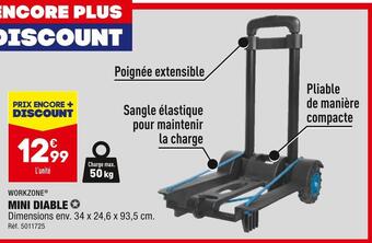 ALDI Workzone mini diable offre