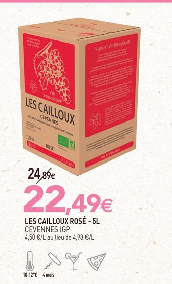 naturéO Les cailloux les cailloux rosé offre