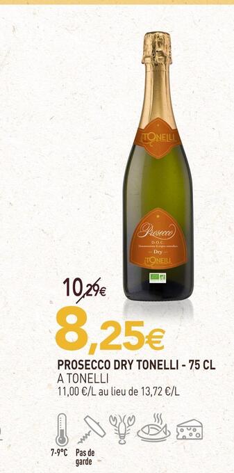 naturéO A tonelli prosecco dry tonelli offre