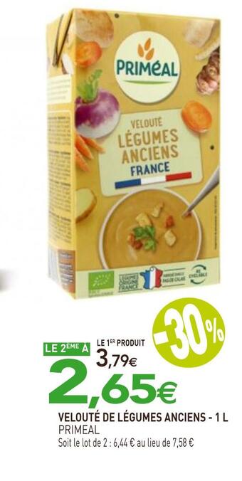 naturéO Primeal velouté de légumes anciens offre