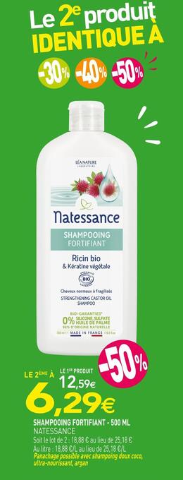 naturéO Natessance shampooing fortifiant offre