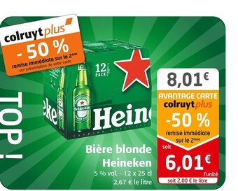 Heineken bière blonde