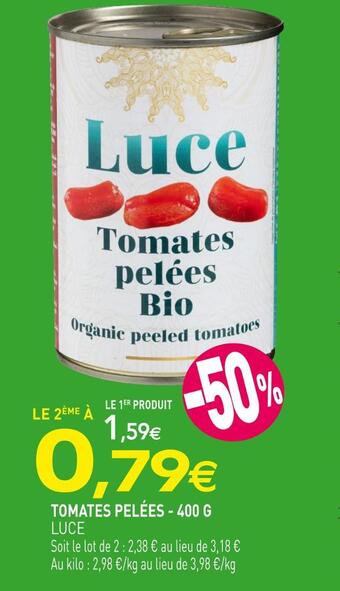 naturéO Luce tomates pelées offre
