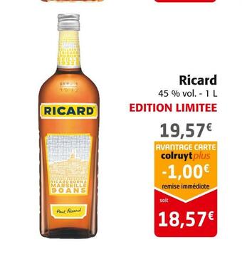 Colruyt Ricard ricard offre