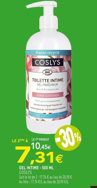 naturéO Coslys gel intime offre