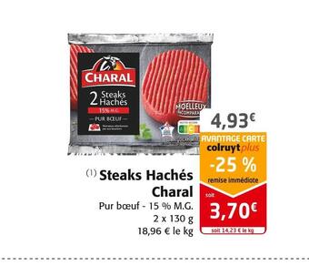 Colruyt Charal steaks hachés offre