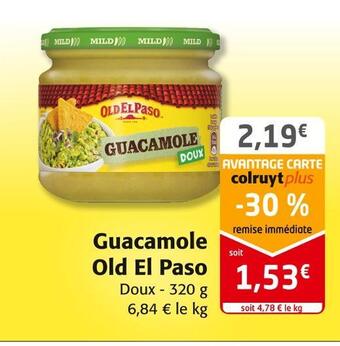 Colruyt Old el paso guacamole offre