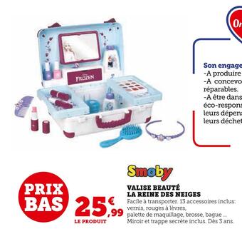 Hyper U Smoby valise beauté la reine des neiges offre