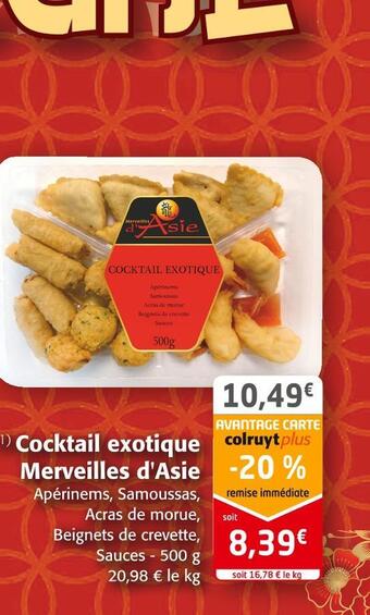 Merveilles d'asie cocktail exotique