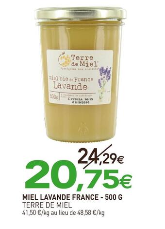 naturéO Terre de miel miel lavande france offre