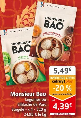 Colruyt Monsieur bao monsieur bao offre