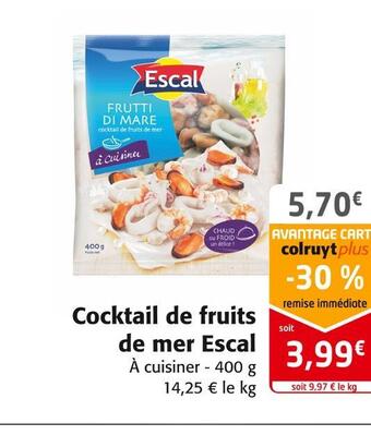 Colruyt Escal cocktail de fruits de mer offre