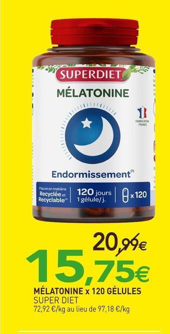 naturéO Super diet mélatonine offre