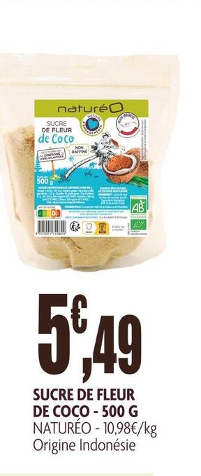 Naturéo sucre de fleur de coco
