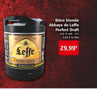 Colruyt Leffe bière blonde abbaye de leffe perfect draft offre