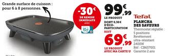 Hyper U Tefal plancha des saveurs offre