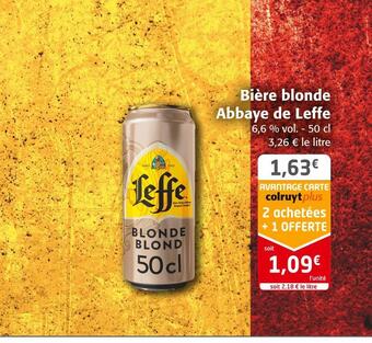 Colruyt Leffe bière blonde abbaye de leffe offre