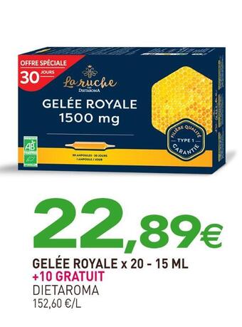 Dietaroma gelée royale x 20