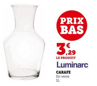Luminarc carafe