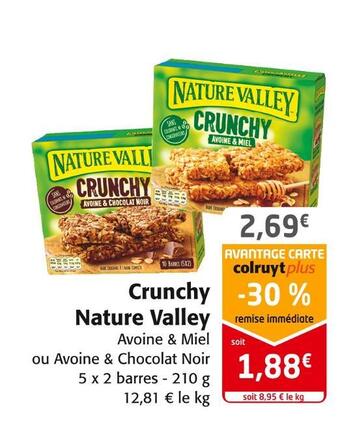 Colruyt Nature valley crunchy offre